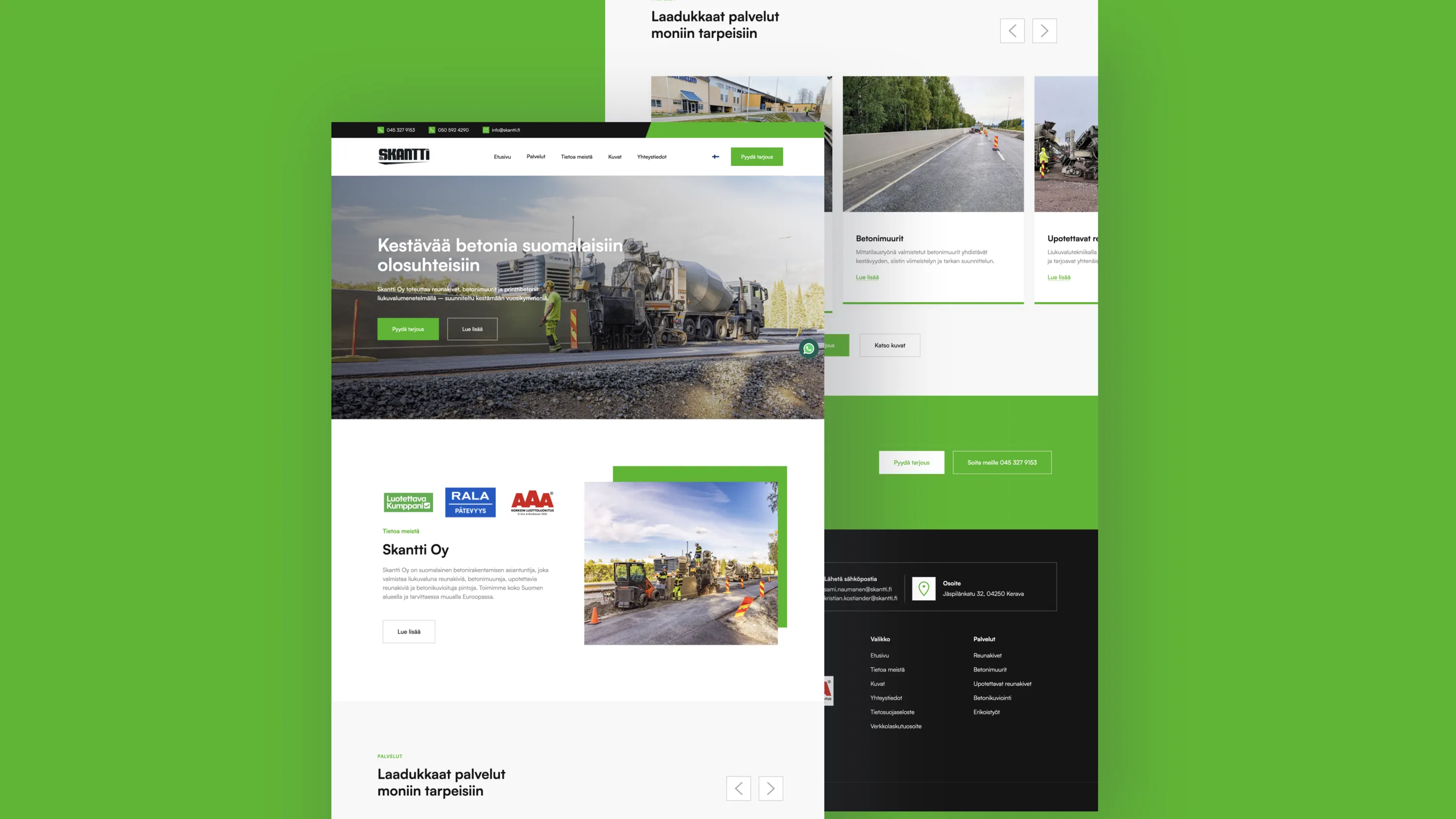 Skantti Oy:n verkkosivut